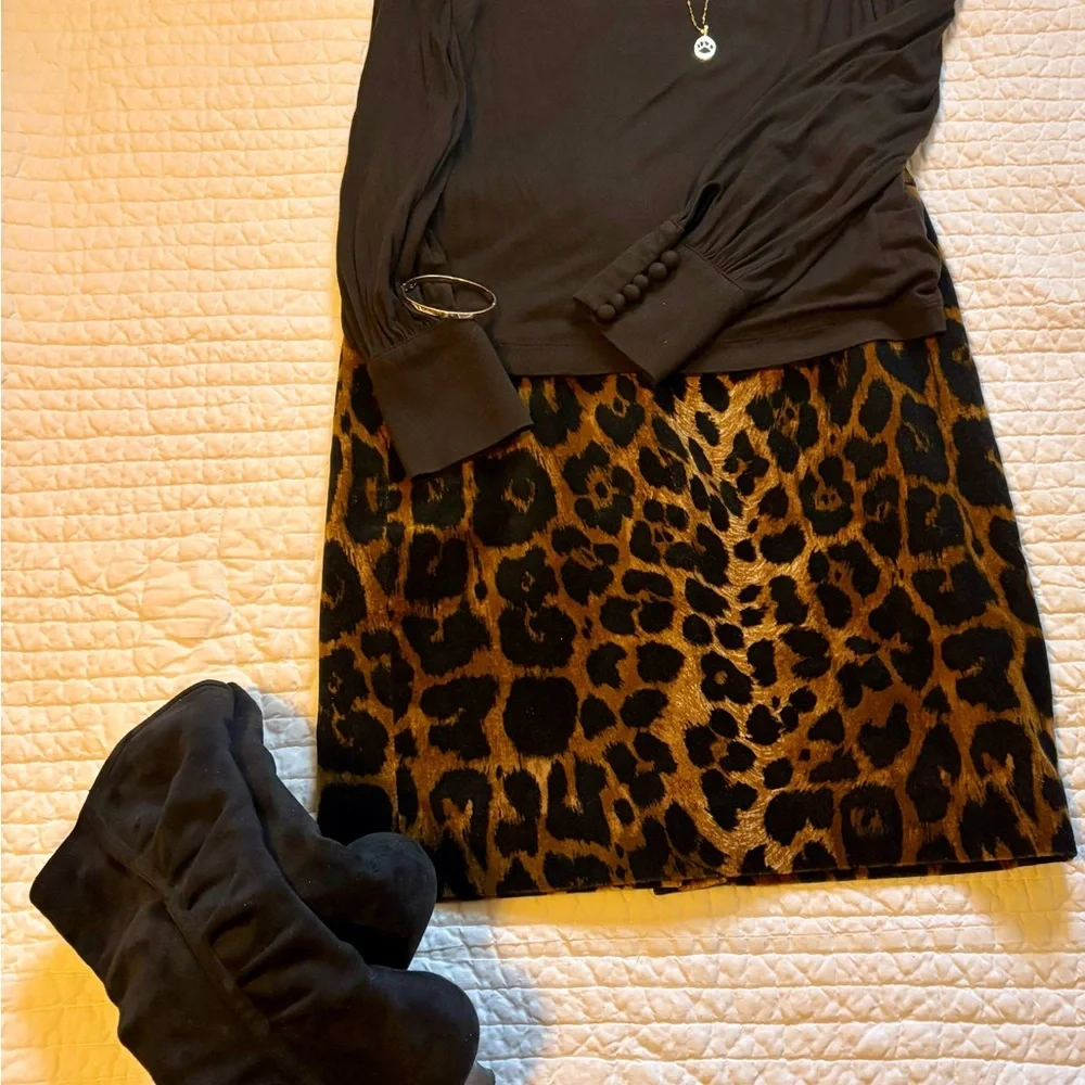 Leopard Skirt for petite ladies - Picture 10 of 16